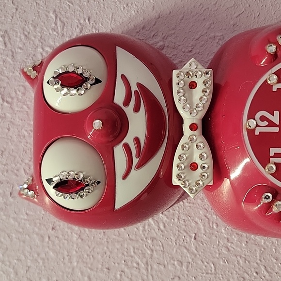 Kit-Cat Klock Other - Jeweled Cranberry Red Kit-Cat Klock clock RARE Vintage